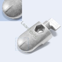 铝自由内接头-锁固式(铝两端自由内接头-180度锁固)(单片)