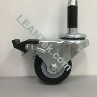 3吋 插杆万向全刹